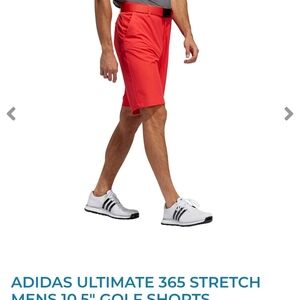 adidas Men’s Athletic Golf Shorts in Red